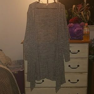 Long sleeve cardigan with hood